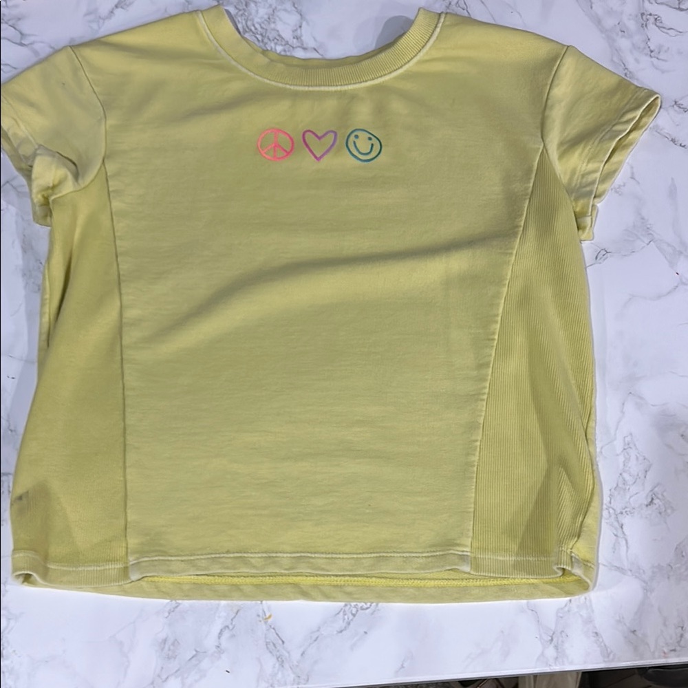 Cat & Jack Yellow Short Sleeve Tee